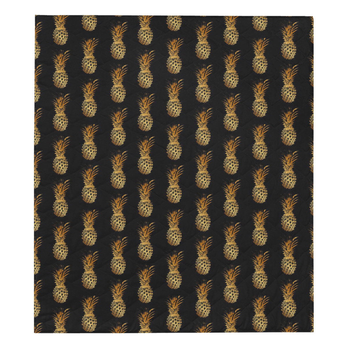 Pineapple Pattern Print Design A02 Premium Quilt