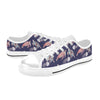 Sea Turtle With Jelly Fish Print Design LKS301 Women's White Low Top Shoes