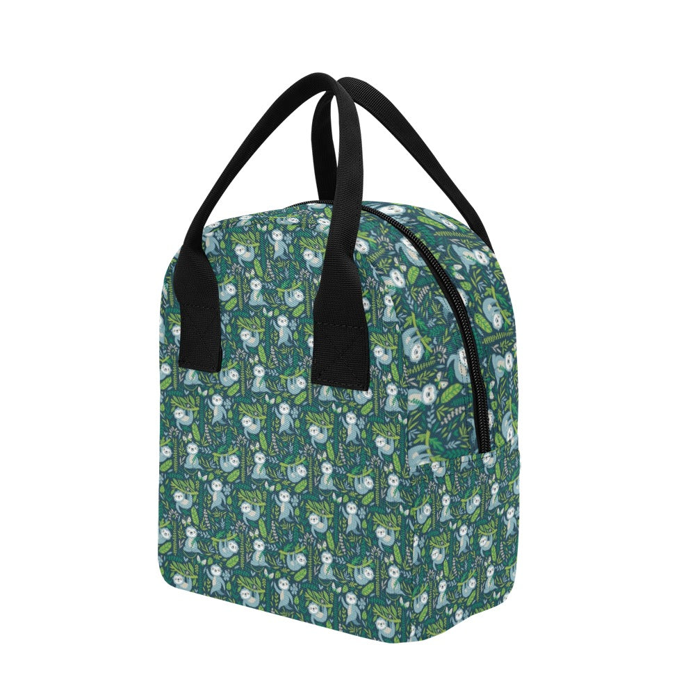 Sloth Print Design LKS304 Insulated Lunch Bag