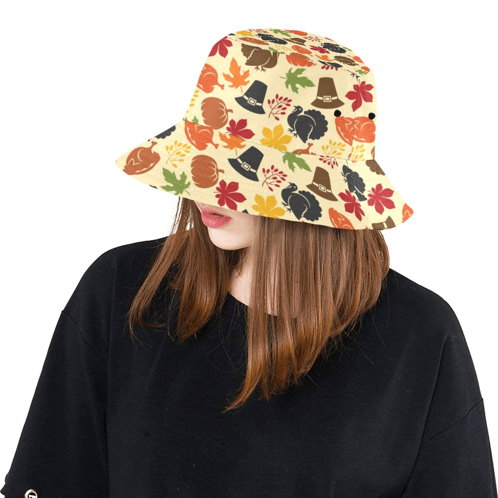 Thanksgiving Print Design LKS303 Unisex Bucket Hat