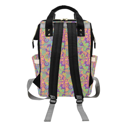 Trippy Print Design LKS306 Diaper Bag Backpack