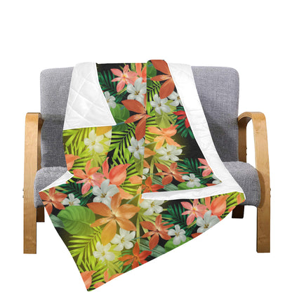 Amaryllis Pattern Print Design AL07 Premium Quilt