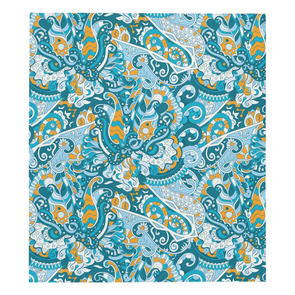 Funky Retro Pattern Print Design A03 Premium Quilt