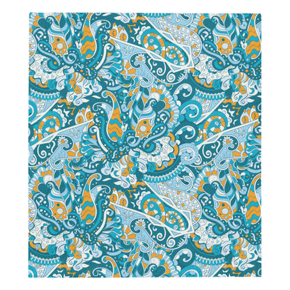 Funky Retro Pattern Print Design A03 Premium Quilt