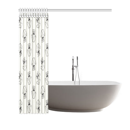 Karate Pattern Print Design 01 Shower Curtain