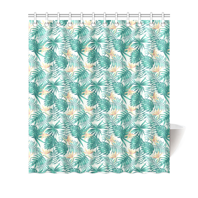 Bird Of Paradise Pattern Print Design 05 Shower Curtain