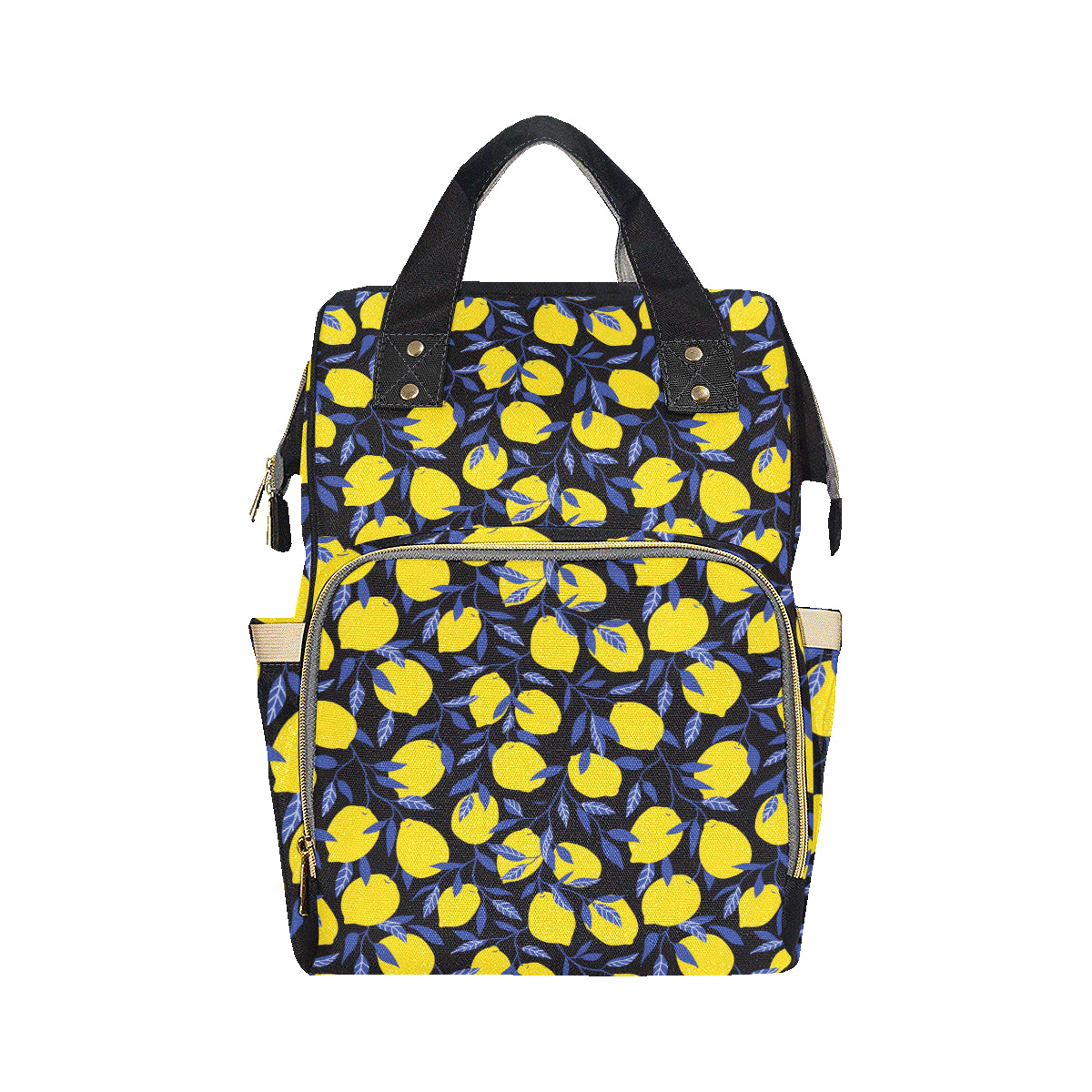 Lemon Pattern Print Design LM01 Diaper Bag Backpack