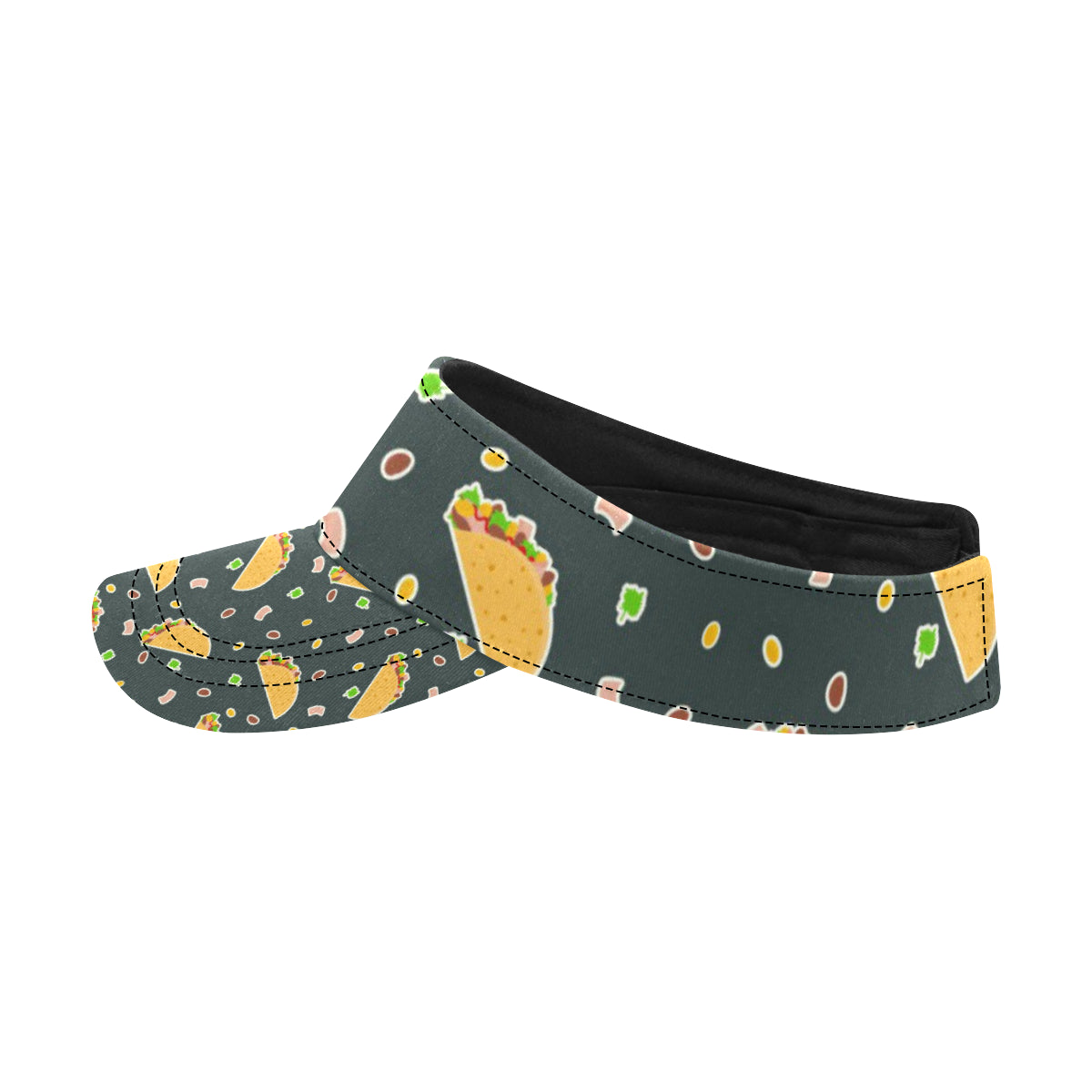Taco Pattern Print Design TC02 Unisex Sun Visor