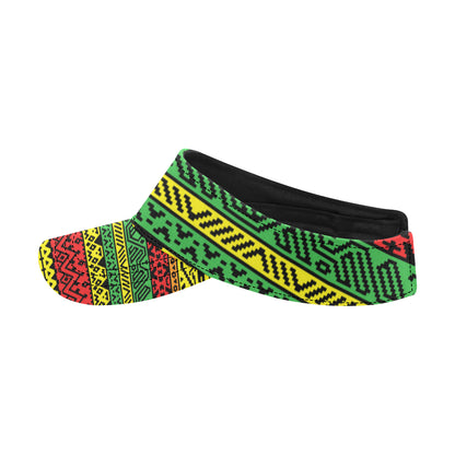 Rastafarian Pattern Print Design A02 Unisex Sun Visor