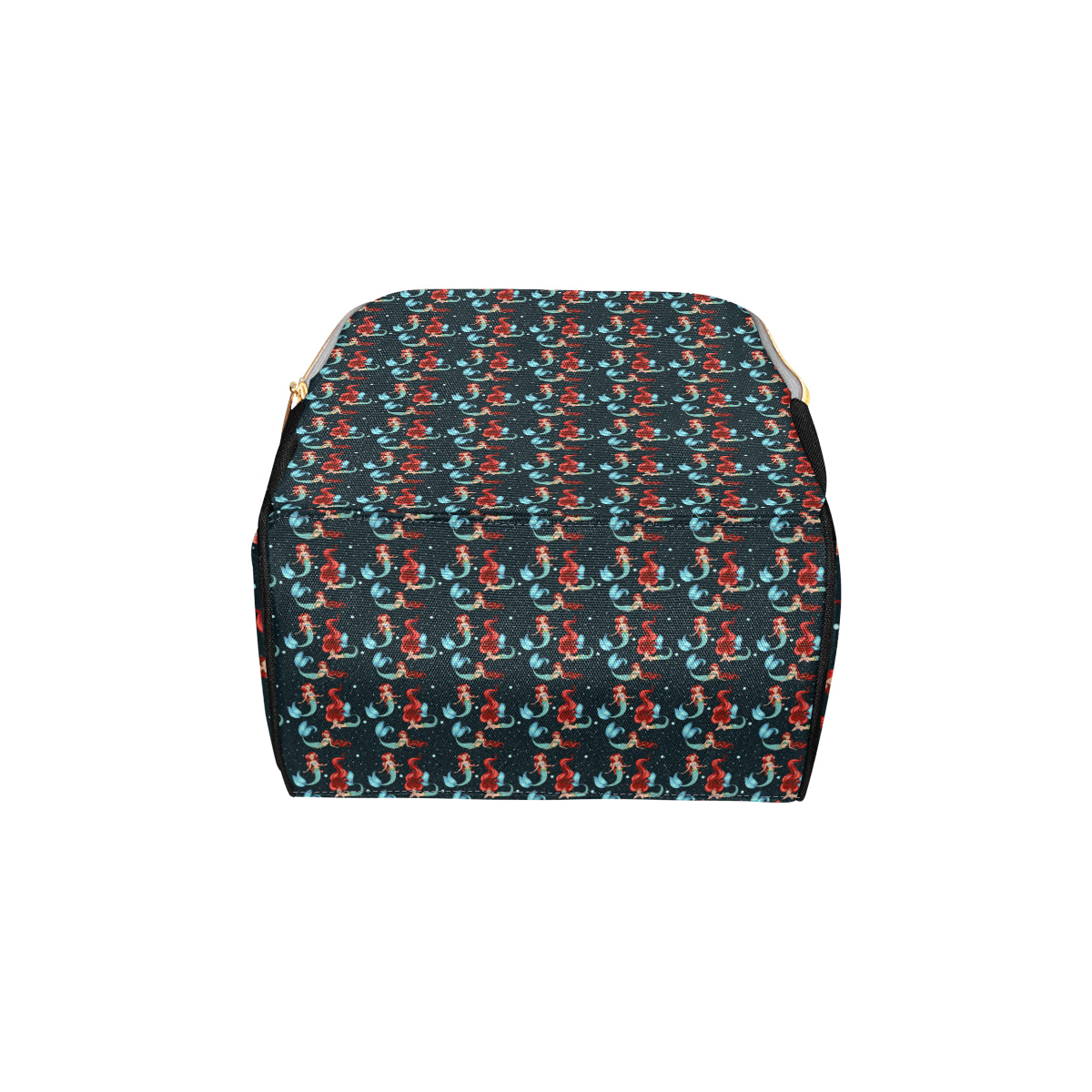 Mermaid Girl Themed Design Print Diaper Bag Backpack