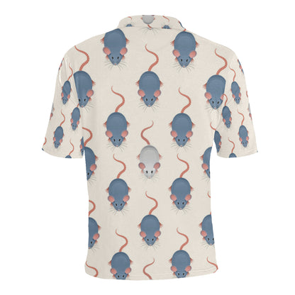 Rat Pattern Print Design 03 Men Polo Shirt