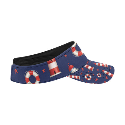Nautical Pattern Print Design A03 Unisex Sun Visor