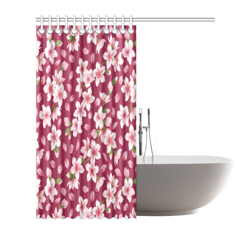Cherry Blossom Pattern Print Design CB06 Shower Curtain