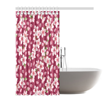 Cherry Blossom Pattern Print Design CB06 Shower Curtain
