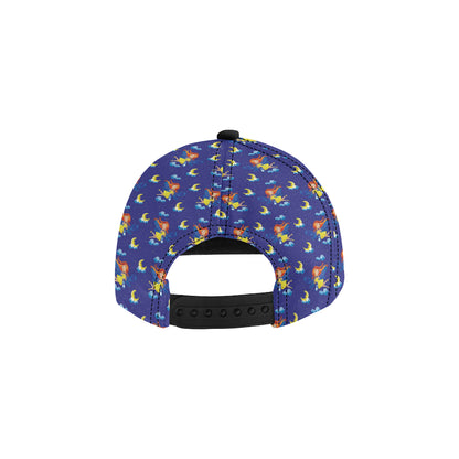 Fairy with Moon Print Pattern Snapback Cap