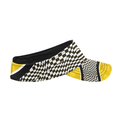 Checkered Pattern Print Design 02 Unisex Sun Visor