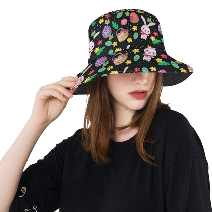 Easter Eggs Pattern Print Design RB05 Unisex Bucket Hat