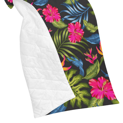 Bird Of Paradise Pattern Print Design BOP014 Premium Quilt