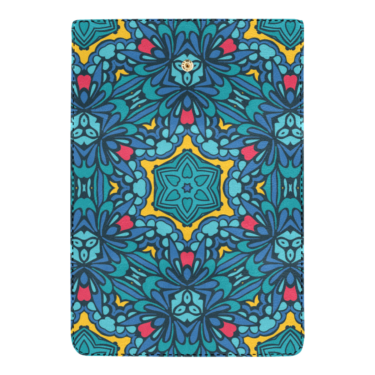Kaleidoscope Pattern Print Design 04 Women's Trifold Wallet
