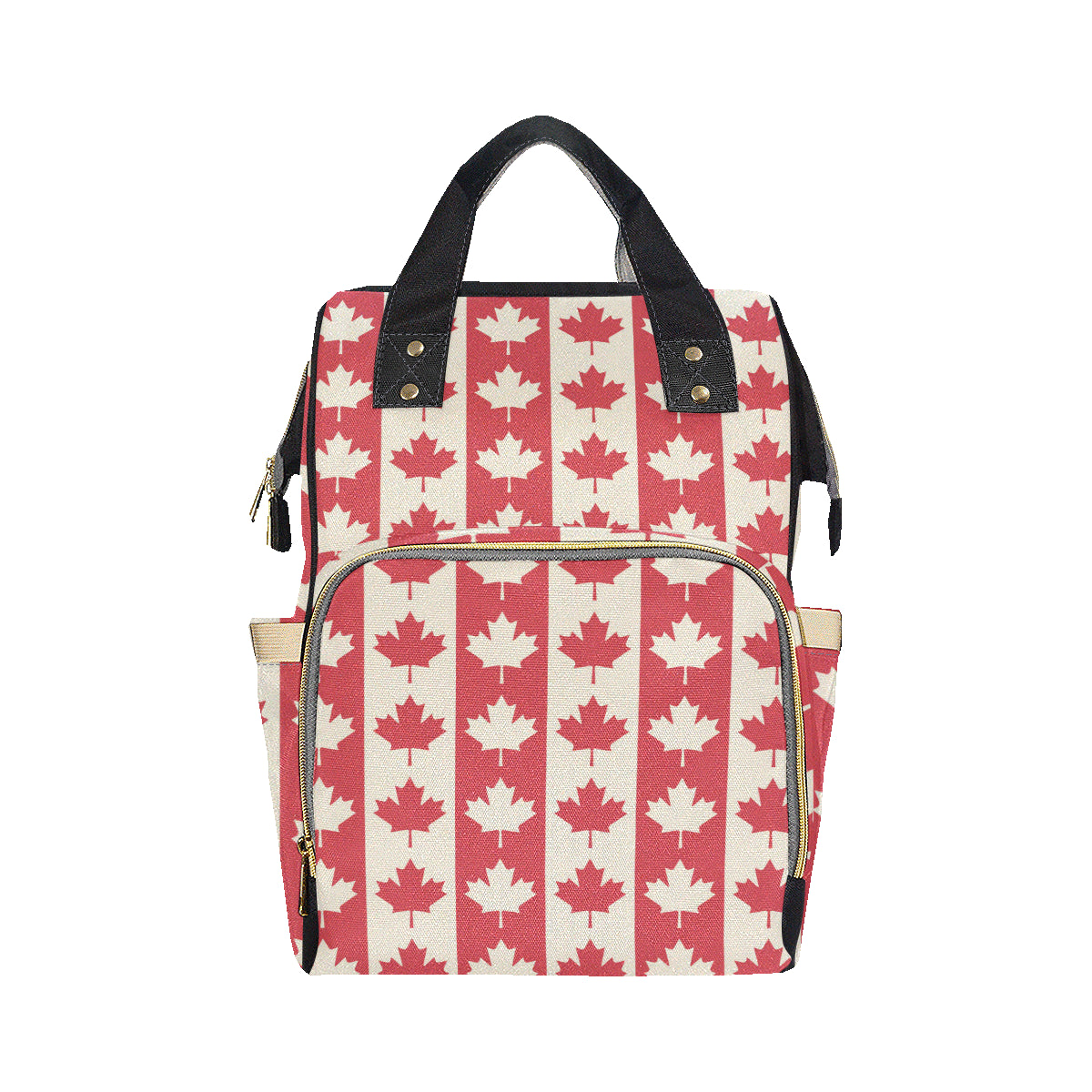 Maple Leaf Pattern Print Design 02 Diaper Bag Backpack