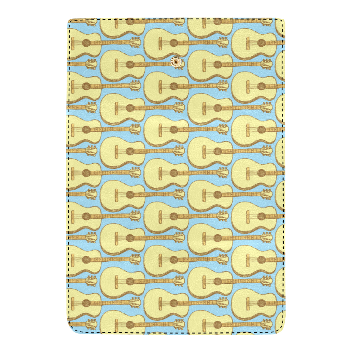 Acoustic Guitar Pattern Print Design 03 Women's Trifold Wallet