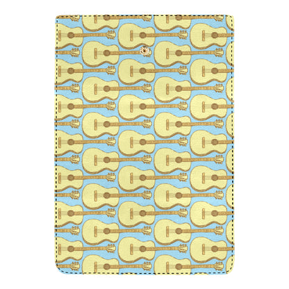 Acoustic Guitar Pattern Print Design 03 Women's Trifold Wallet