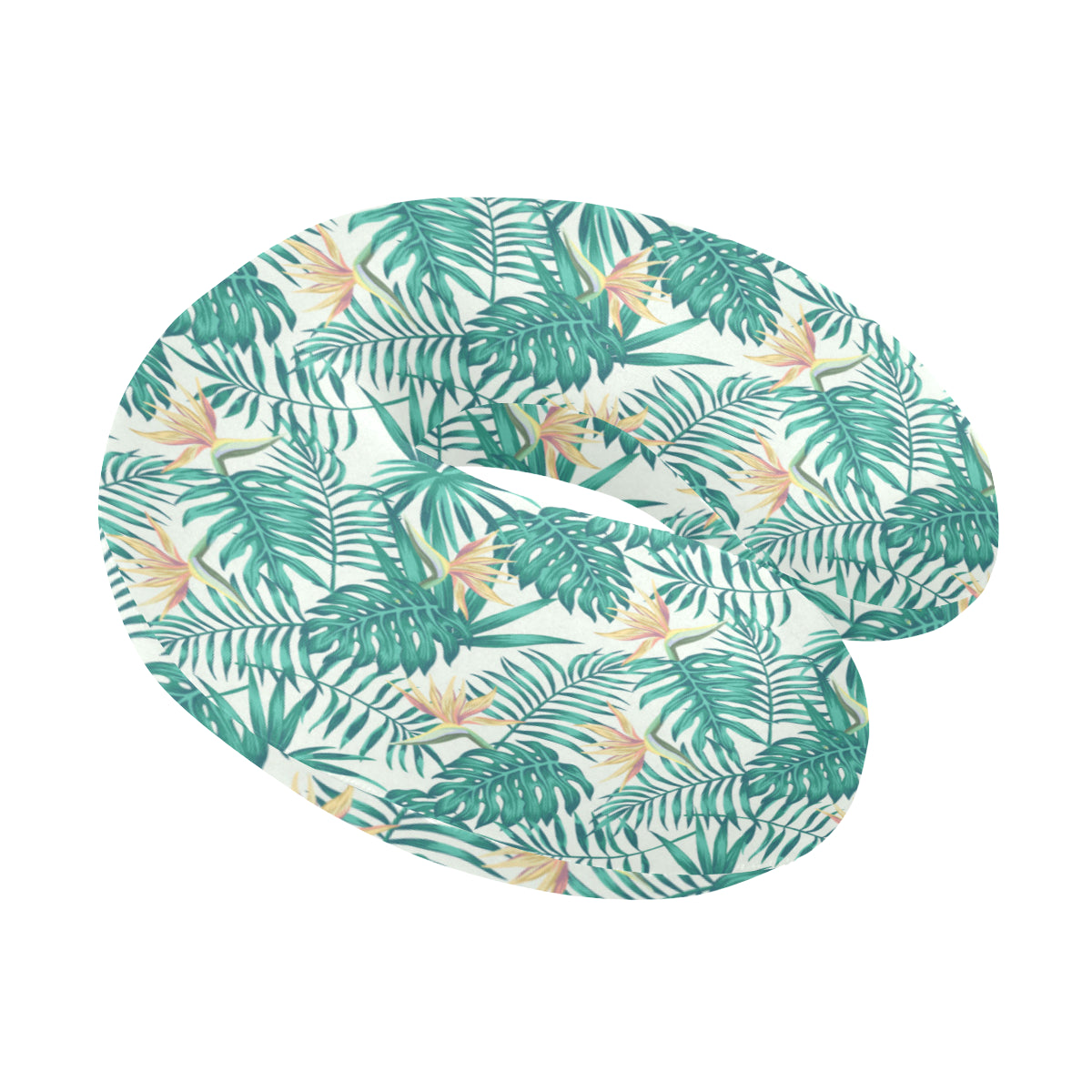 Bird Of Paradise Pattern Print Design 05 U-Shaped Travel Neck Pillow