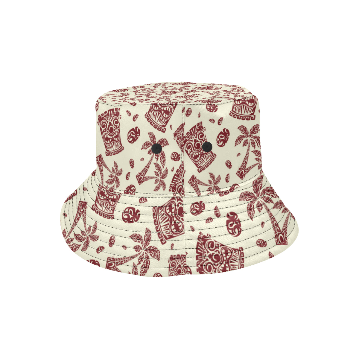 Tiki Tribal Mask Palm Tree Unisex Bucket Hat