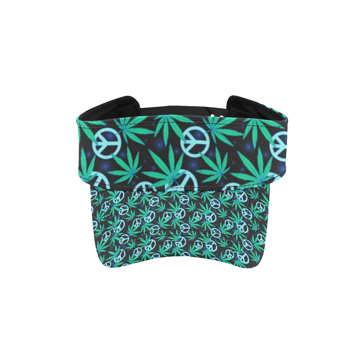 Peace Sign Themed Design Print Unisex Sun Visor