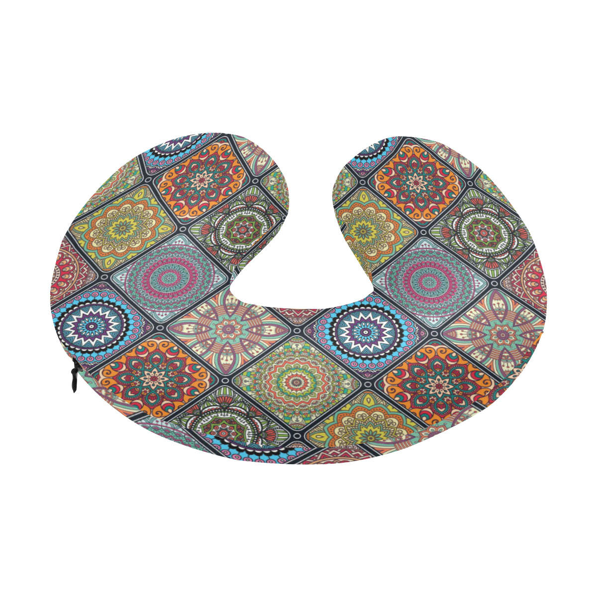 Bohemian Pattern Print Design 05 U-Shaped Travel Neck Pillow