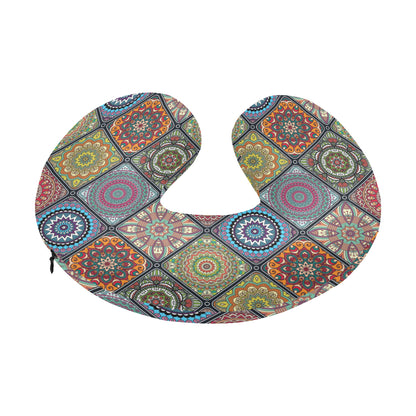 Bohemian Pattern Print Design 05 U-Shaped Travel Neck Pillow