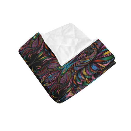 Colorful Art Wolf Premium Quilt