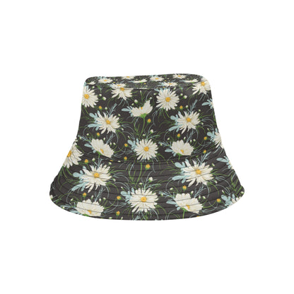 Daisy Pattern Print Design DS08 Unisex Bucket Hat