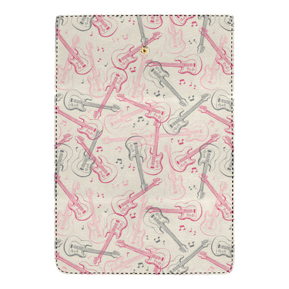Bass Guitar Pattern Print Design 02 Women's Trifold Wallet