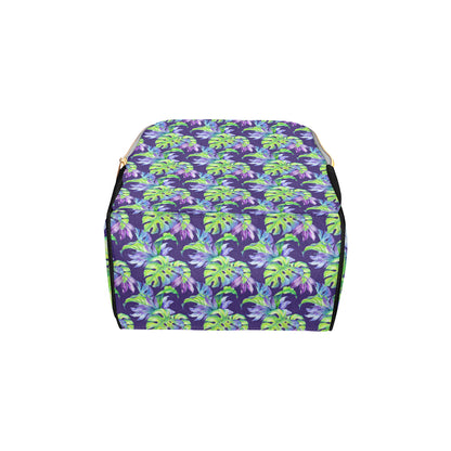 Tropical Flower Pattern Print Design TF019 Diaper Bag Backpack