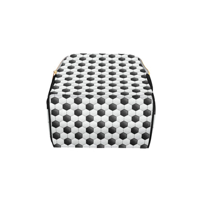 Soccer Ball Texture Print Pattern Diaper Bag Backpack
