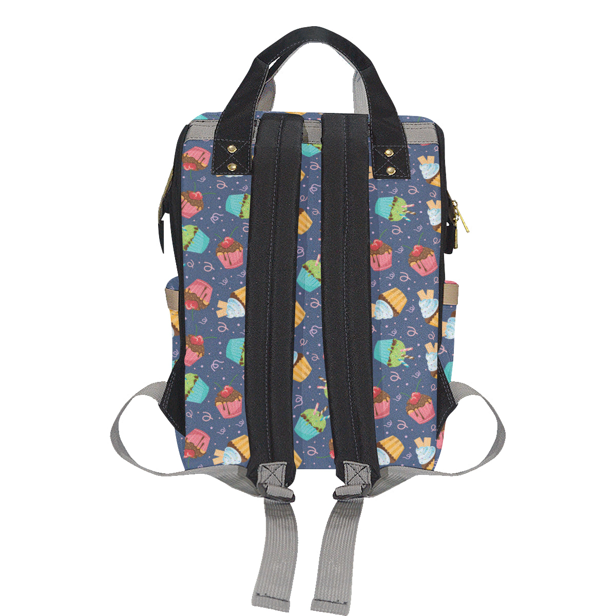 Cupcake Pattern Print Design 02 Diaper Bag Backpack