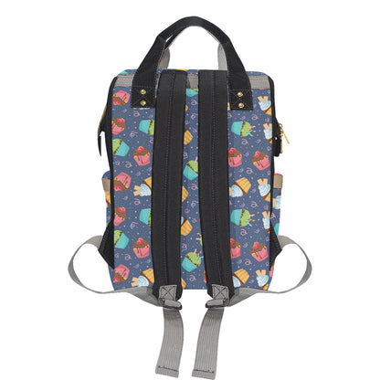 Cupcake Pattern Print Design 02 Diaper Bag Backpack