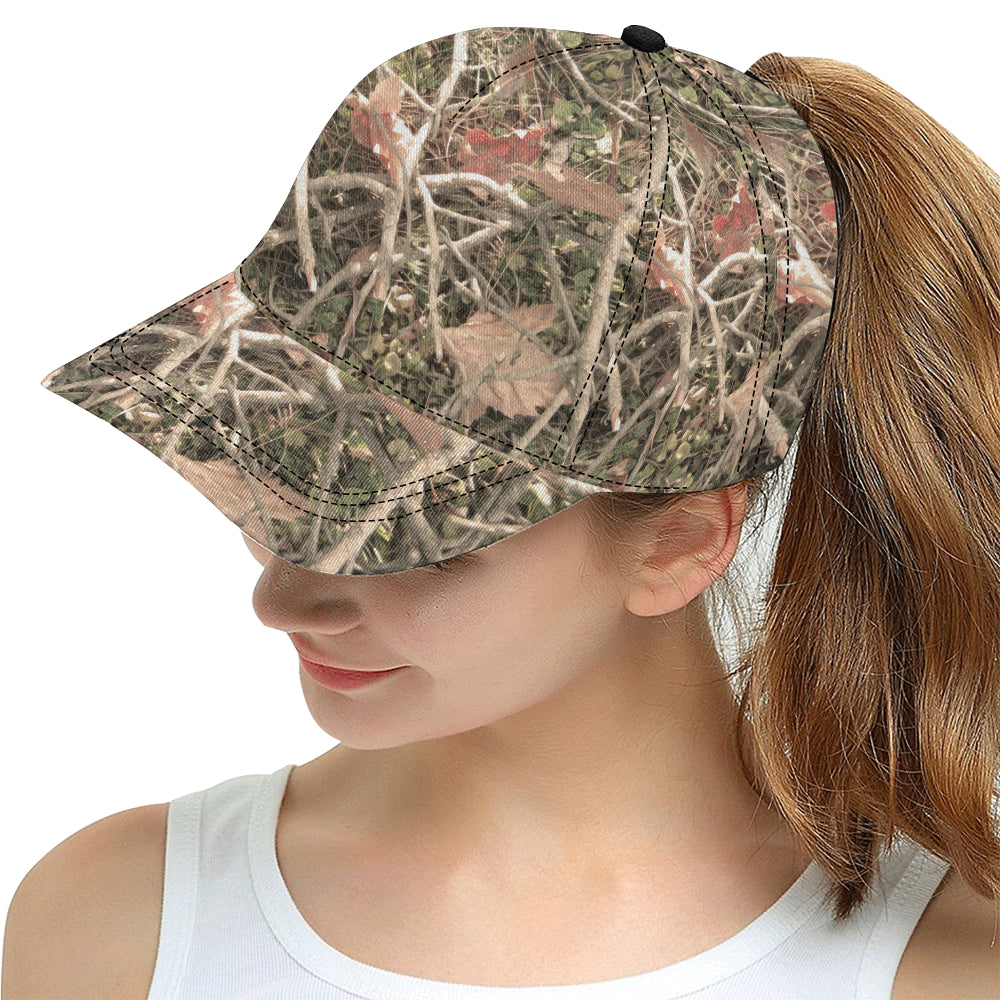 Camouflage Realistic Tree Authumn Print Snapback Cap