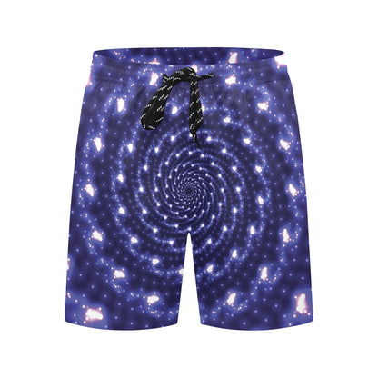 Vortex Print Design LKS305 Men's Swim Trunks Beach Shorts