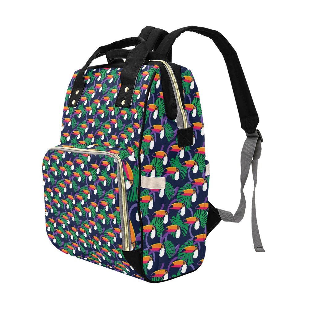 Toucan Print Design LKS302 Diaper Bag Backpack