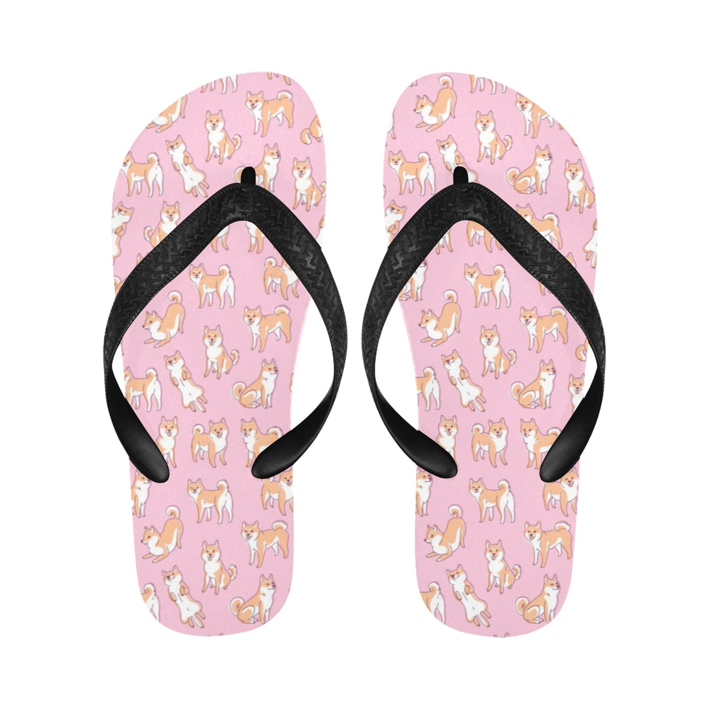 Shiba Inu Print Design LKS303 Flip Flops