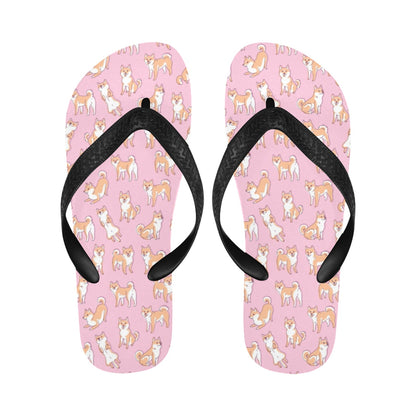 Shiba Inu Print Design LKS303 Flip Flops