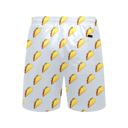 Taco Print Design LKS304 Men's Swim Trunks Beach Shorts