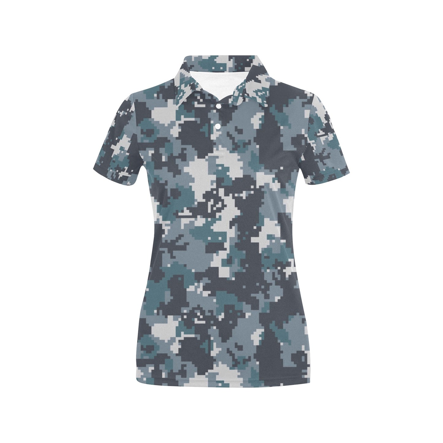 ACU Digital Urban Camouflage Women's Polo Shirt
