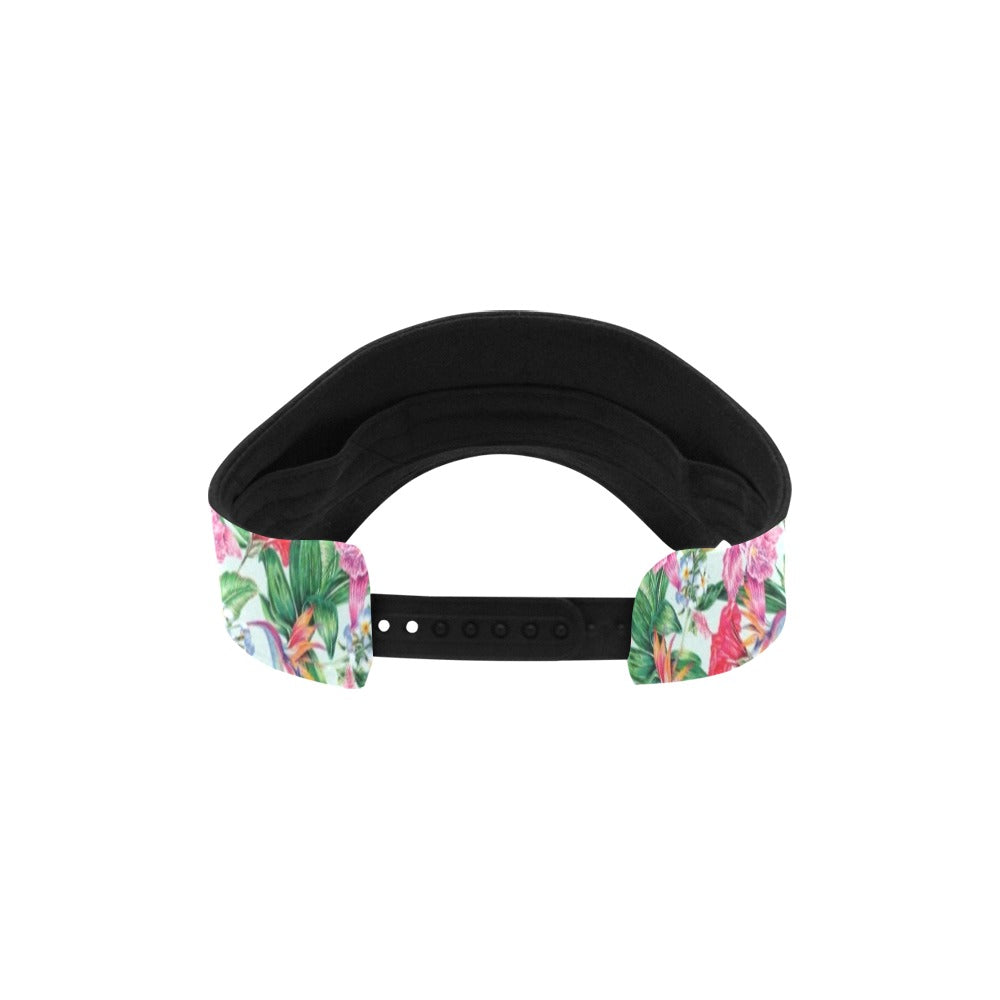 Tropical Flower Print Design LKS304 Unisex Sun Visor