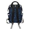 Spider Web Blue Print Design LKS304 Diaper Bag Backpack