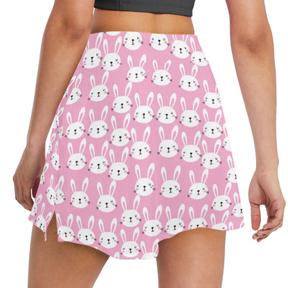 Rabbit Print Design LKS401 17" Golf & Pickleball Skort with Pockets