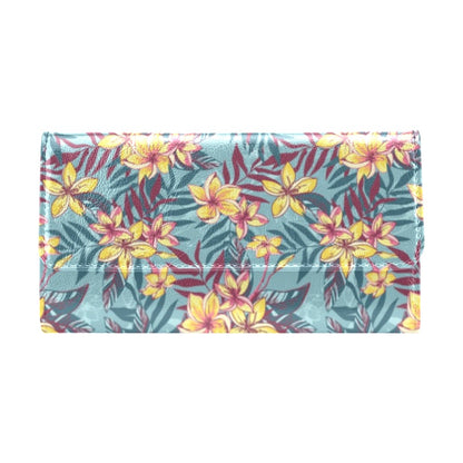 Summer Floral Print Design LKS304 Women's Trifold Wallet