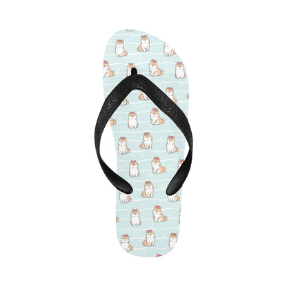 Shiba Inu Print Design LKS3011 Flip Flops